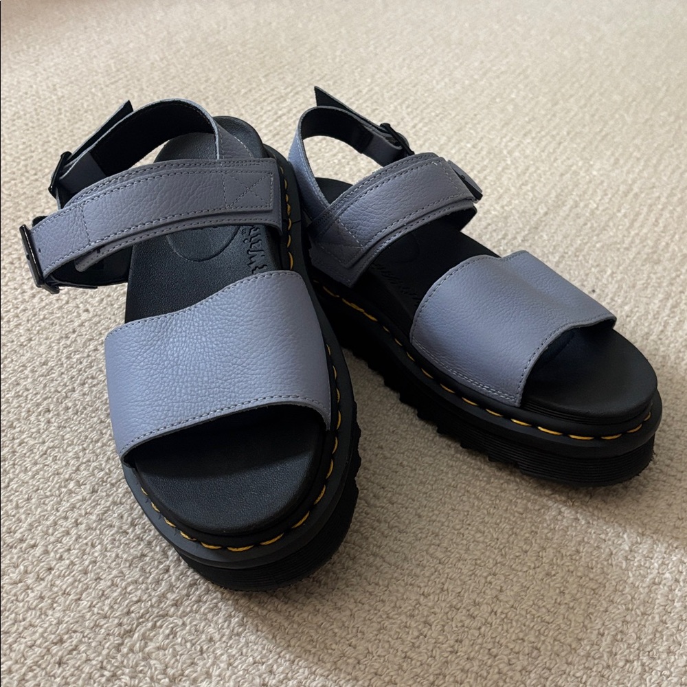 Blue Dr Marten’s Platform sandals